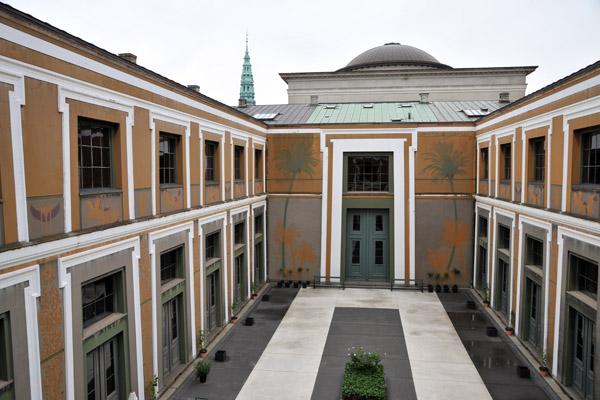 View of the courtyard of the Thorvaldsen Museum