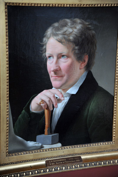 Portrait of Thorvaldsen by C.W. Eckersberg, 1820