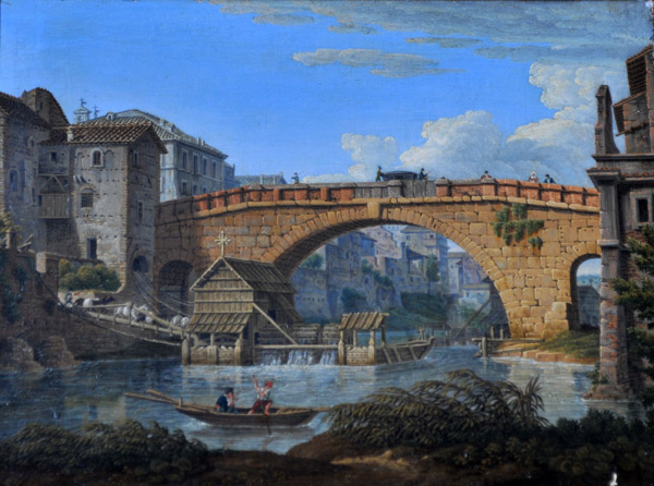 Ponte Cestio, Rome, Ant. Aquaroni, 1836