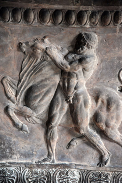 Ancient Relief - Hercules and the Cretan Bull