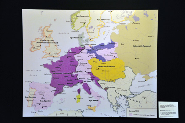 Map of Europe during the Napoleonic Era