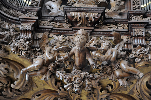 Detail of the Vor Frelsers Kirke organ