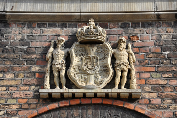 Coat-of-Arms over the entrance to the National Archives of Denmark