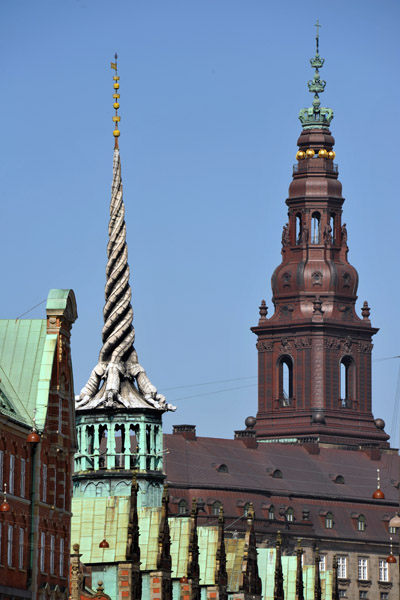 Towers of Christianborg and Brsen