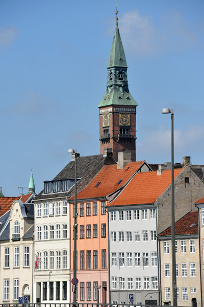 Copenhagen City Hall from Hjbro bridge