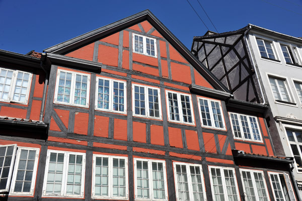 Red timbered house on Grønnegade, Copenhagen