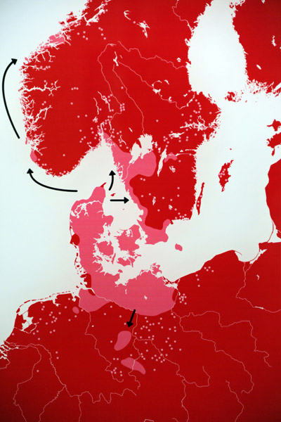 Distribution of Danish flint daggers