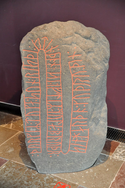 Asferg rune stone ca 1000 AD - Thorger Toke's son raised this stone in memory of Mule his brother...