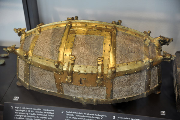 The Bamberg Casket made of walrus ivory, 10th C. AD (copy - the original is in Munich)