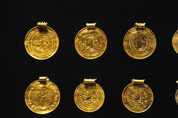 Gold ornaments from Darum, western Jutland, 6th C.