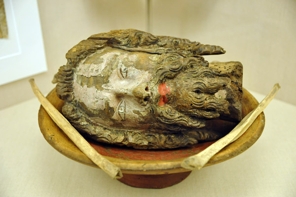 Head of St. John the Baptist, 1450-1500, rslev Church, Zealand