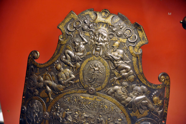 Ornate shield, Antwerp, 1560-70