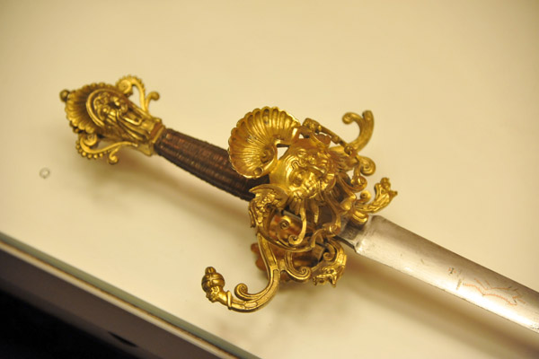 Rapier with gold hilt ca 1600