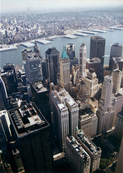 Lower Manhattan from the top of the World Trade Center