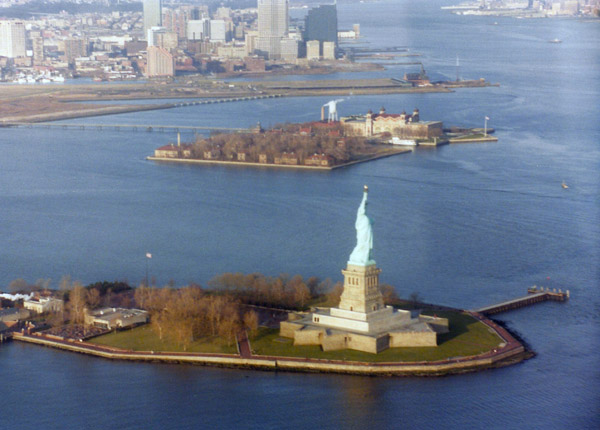 Circling the Statue of Liberty in a Cessna, 1993