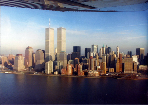 Flying low level down the Hudson and around the Statue of Liberty, 1993