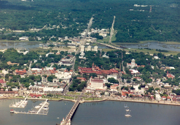St. Augustine, Florida, from the air