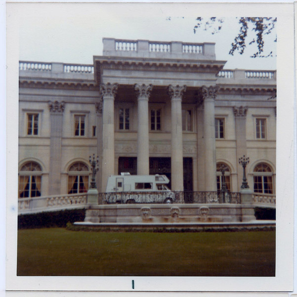 Our Midas motorhome in front of the Marble House, Newport RI, mid-1970s