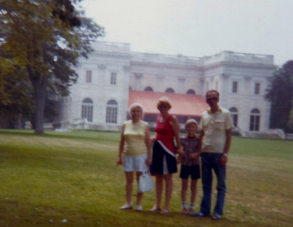 Back lawn of Marble House, mid-1970s