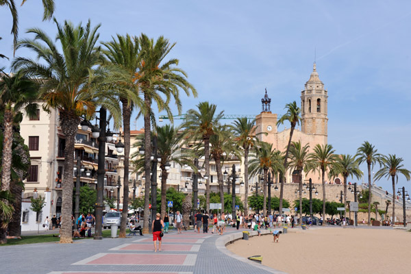 Along the Sitges waterfront