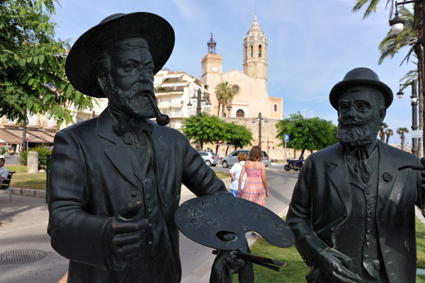 Artists sculpture, Passeig de la Ribera