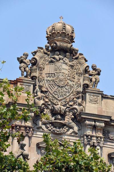 Crest on the Barcelona Central Post Office