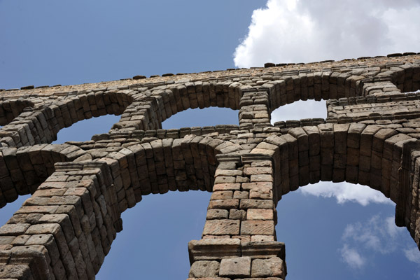 The Aqueduct was kept in use until recently, delivering water to the Alcazar