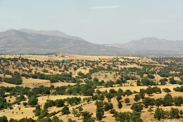 Countryside between two of the largest underground sections between Madrid and Segovia