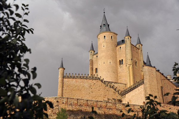 The Alcazar was built on a natural rocky outcropping