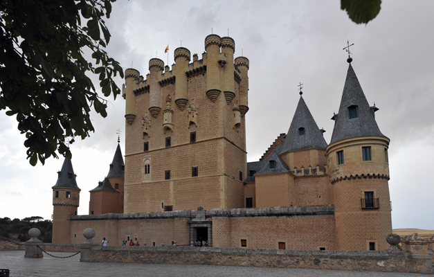 Panoramic view of the eastern face of the Alczar of Segovia