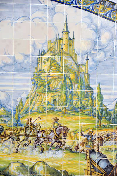 Alcazar of Segovia in tiles