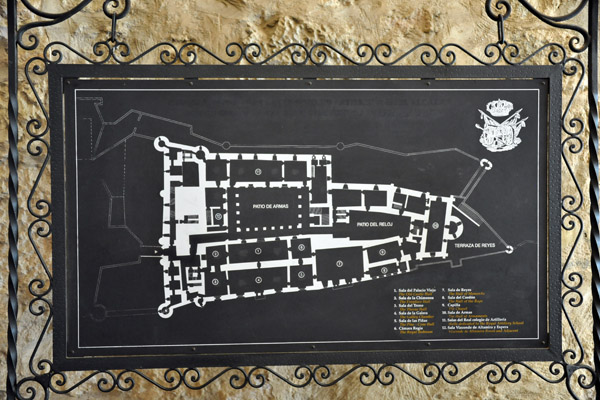 Floor plan of the Alcazar