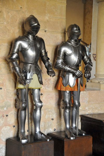 Suits of armor in the Gallery Chamber, German, 15-16th C.