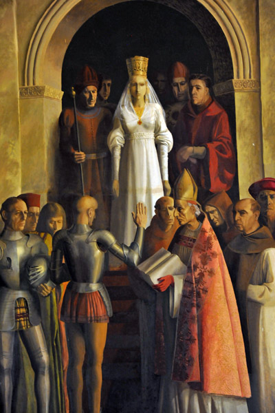 Mural of Isabella I, Segovia Alcazar