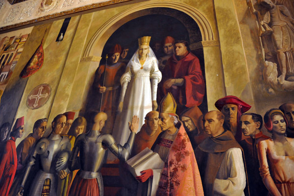 Galley Chamber mural of Isabella I of Castile, Alcazar of Segovia