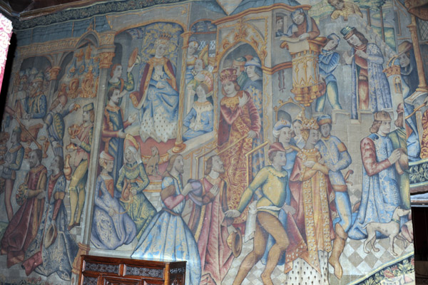 Murals in the Royal Bedchamber - scenes of Royal Family Life