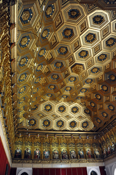 Mudjar ceiling of the Sala de Reyes, Alczar