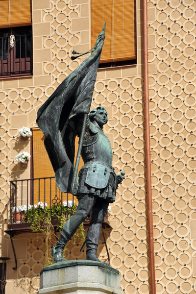 The statue of Juan Bravo was erected in 1921