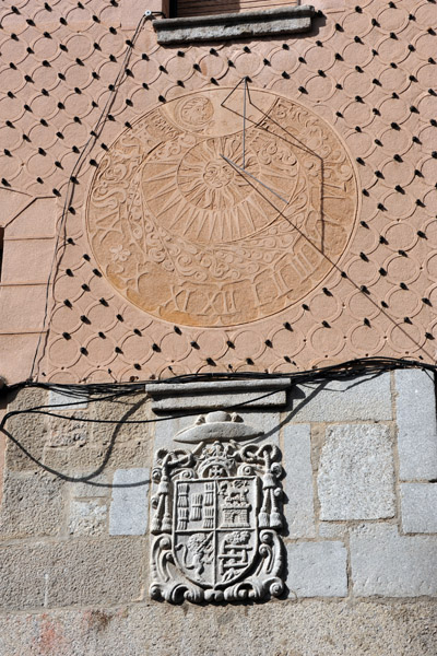 Sundial and coat of arms