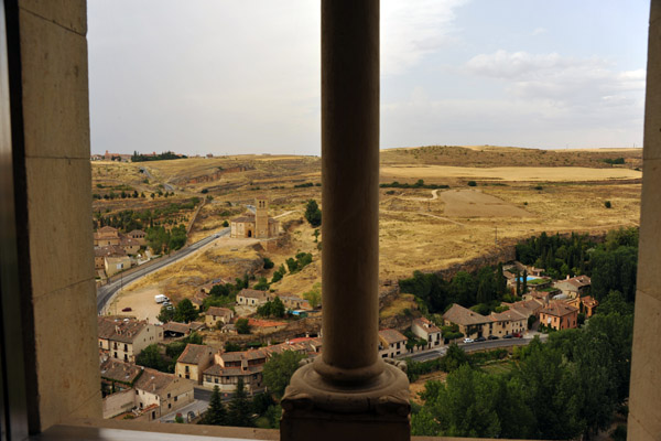 View out the window of the Sala de Reyes