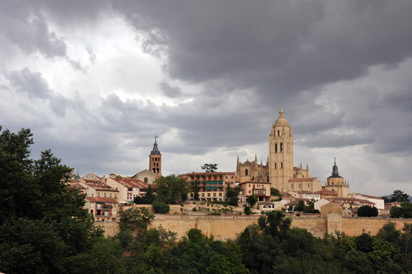 View of Segovia from the Alcazar's restaurant terrace