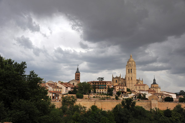 View of Segovia from the Alcazar's restaurant terrace