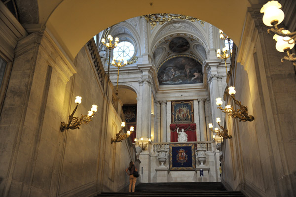 Grand Staircase, built by Francesco Sabatini in 1789 under Charles IV