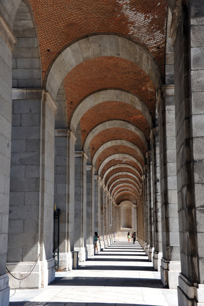 West Arcade leading to the Armory