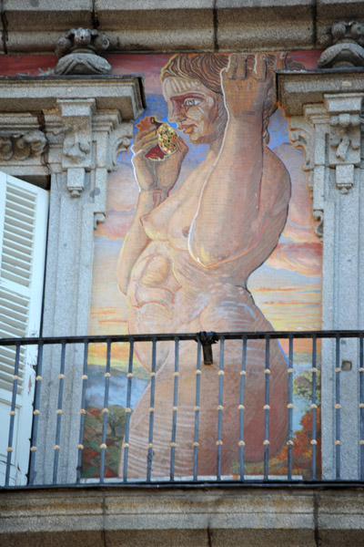 Caryatid 4 fresco, Casa de la Pandera