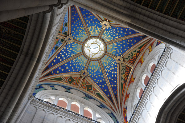 Interior of the square cupola, Jos Luis Galicia, Almudena Cathedral