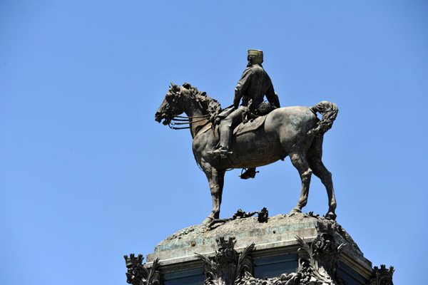 Bronze sculpture of Alfonso XII, cast in 1904