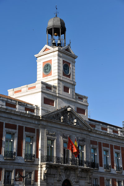 Royal Post with iconic clock tower, Puerta del Sol