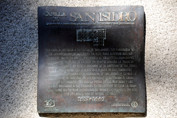 Capilla de San Isidro, 1657-1669
