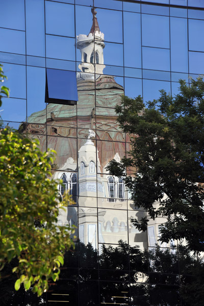 Reflection of the Church of San Manuel and San Benito